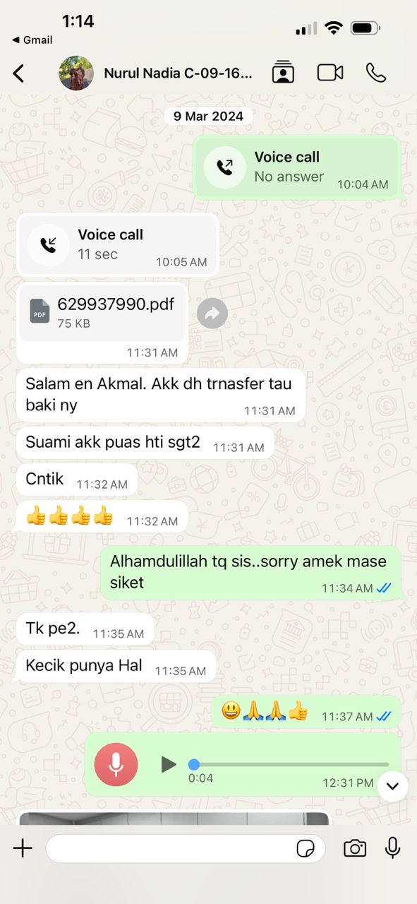 Review pelanggan untuk servis kabinet dapur custom 02